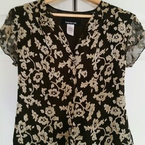 Jones New York Button Down Short Sleeve Shirt